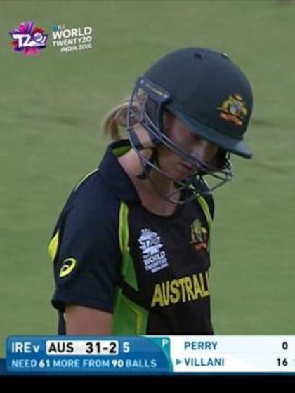 Meg Lanning Wicket Fall AUS V IRE Video ICC Womens WT20 2016