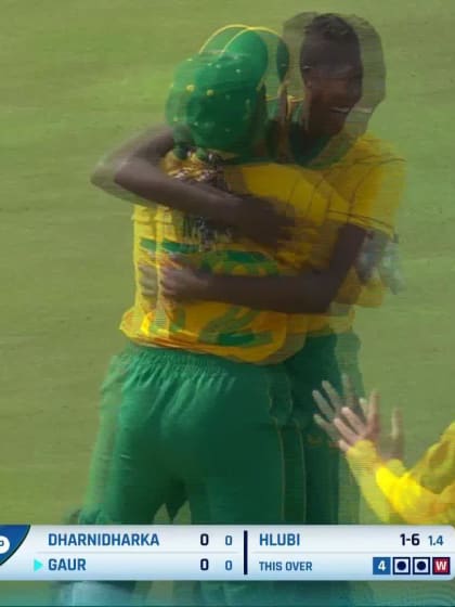 Wicket-Mahika-Gaur-South-Africa-U19s-Women v UAE-U19s-Women ICC U19W T20WC 2023