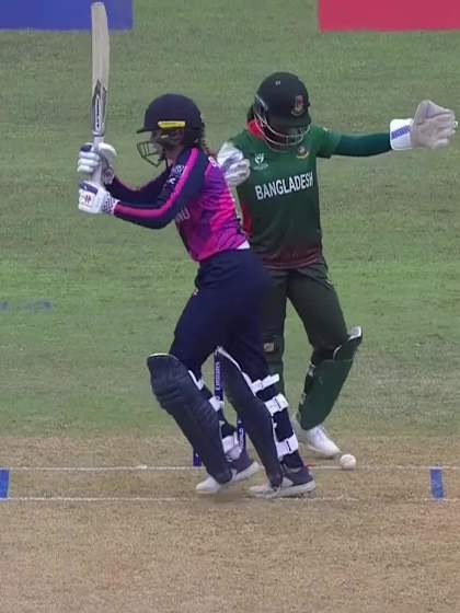 P Sproul with a Batting vs Bangladesh Women Under-19