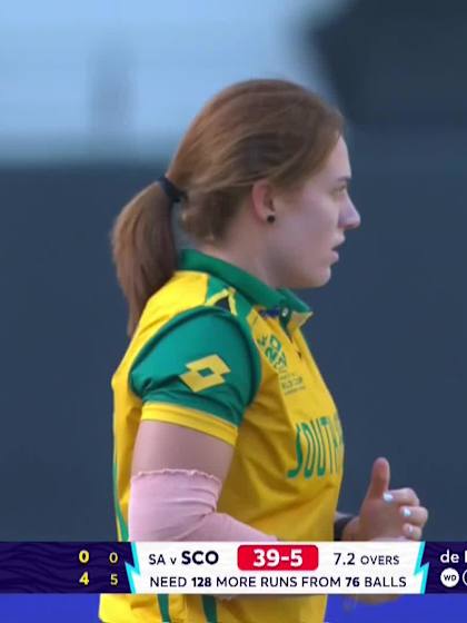 Priyanaz Chatterji - Wicket - South Africa vs Scotland