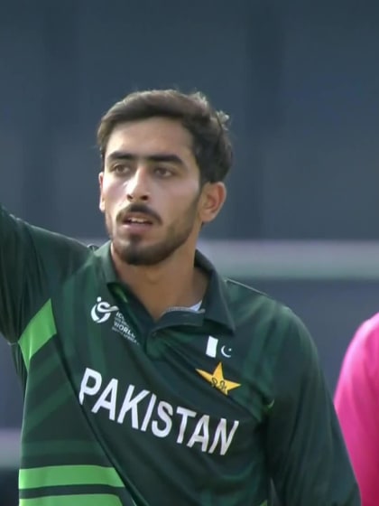 Tom Campbell with a Batting vs. Pakistan