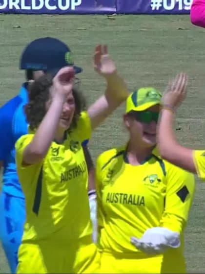 Wicket-Richa-Ghosh-India-U19s-Women v Australia-U19s-Women ICC U19W T20WC 2023