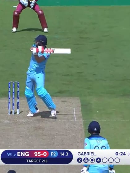 CWC19: ENG v WI - Bairstow is caught at third man