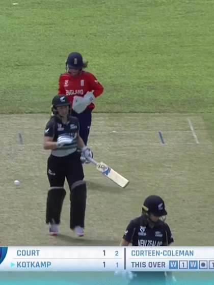 L Kotkamp with a Batting vs England Women Under-19