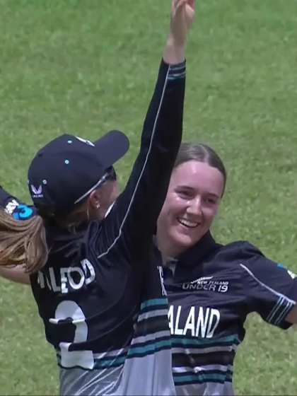 S Pauga with a Batting vs New Zealand Women Under-19