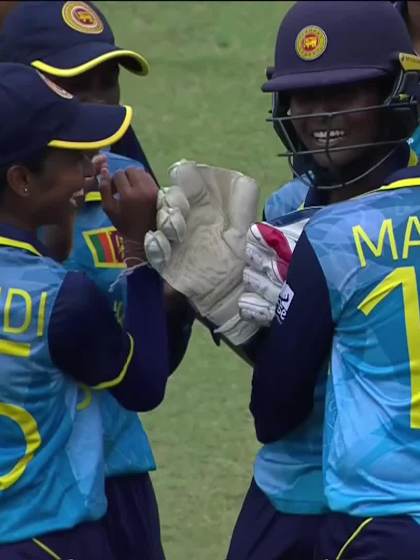 A Ramtahal with a Batting vs Sri Lanka Women Under-19