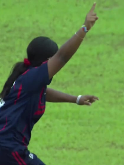 Z Ayyaz with a Batting vs Samoa Women Under-19