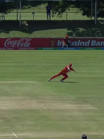 Theo Wylie with a Four vs. Zimbabwe