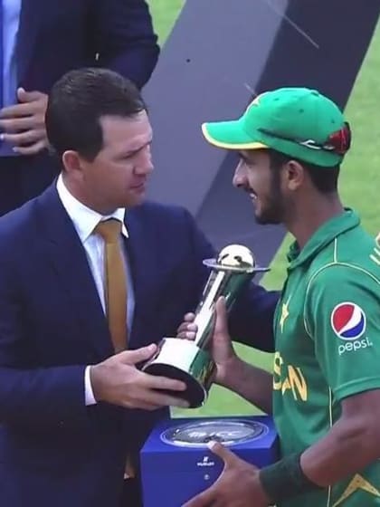 #CT17 Final - Pak v Ind: Player Of The Tournament - Hassan Ali