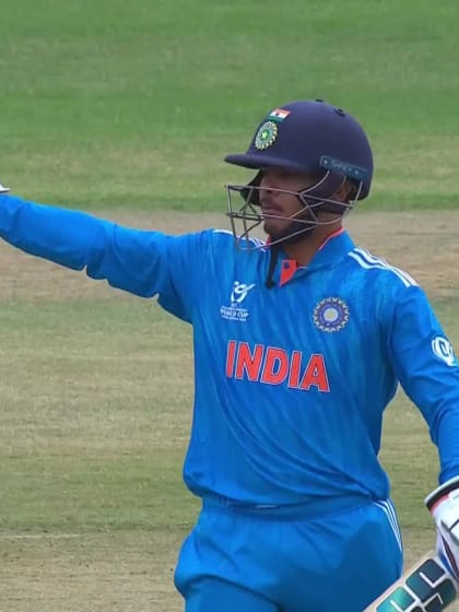 Gulshan Jha with a Caught Out vs. India