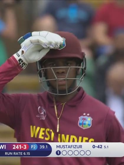 CWC19: WI v BAN - Shimron Hetymer's 50 off 26 balls