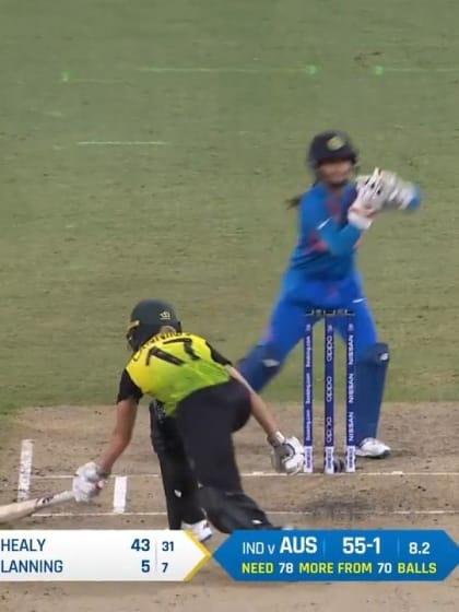 WT20WC: Aus v Ind – Lanning falls early