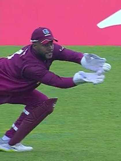 CWC19: SA v WI - Markram is caught down the leg-side