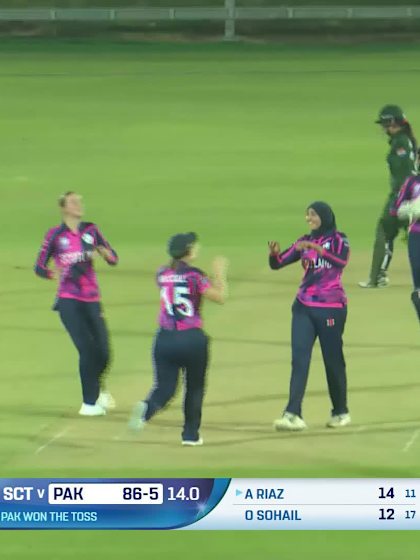 Aliya Riaz - Wicket - Pakistan Women vs Scotland Women