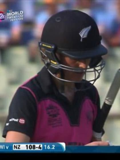 Amy Satterthwaite Wicket Fall NZ V WI Video ICC Womens WT20 2016