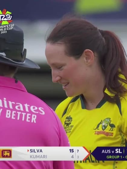 Wicket-Sugandika-Kumari-Sri-Lanka-Women v Australia-Women ICC T20WC 2023