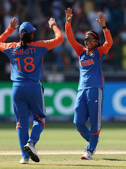 Patil gets Muneeba stumped to lift India further | WT20WC 2024