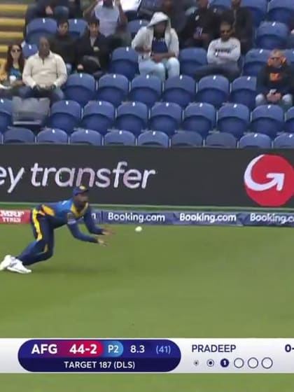 CWC19: AFG v SL - Thisara takes a wonder catch