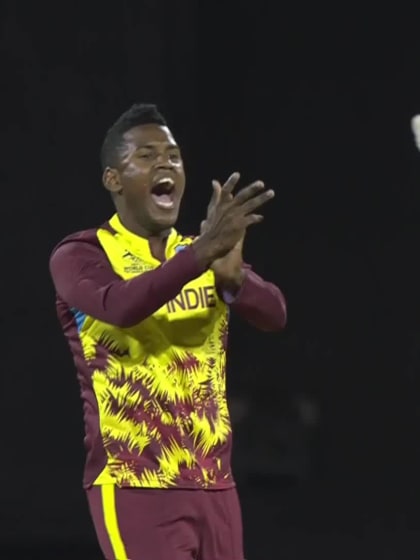 Roger Mukasa - Wicket - West Indies vs Uganda