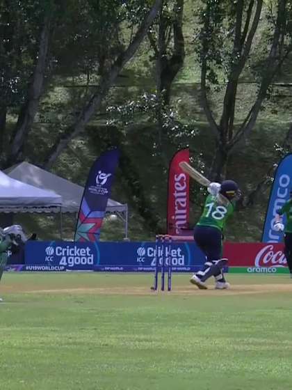 F Sargent with a Batting vs Nigeria Women Under-19