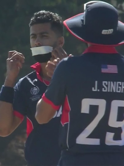 Vikram Singh - Wicket - Netherlands vs USA