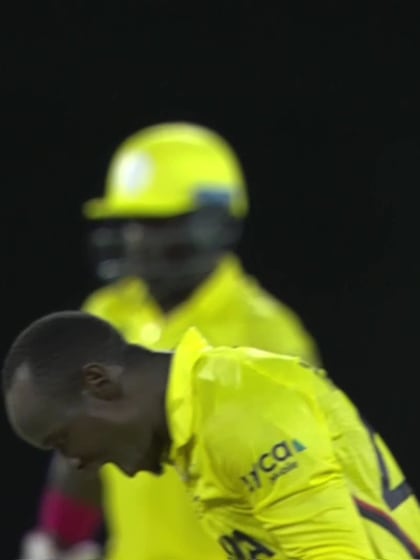 Rovman Powell - Wicket - West Indies vs Uganda