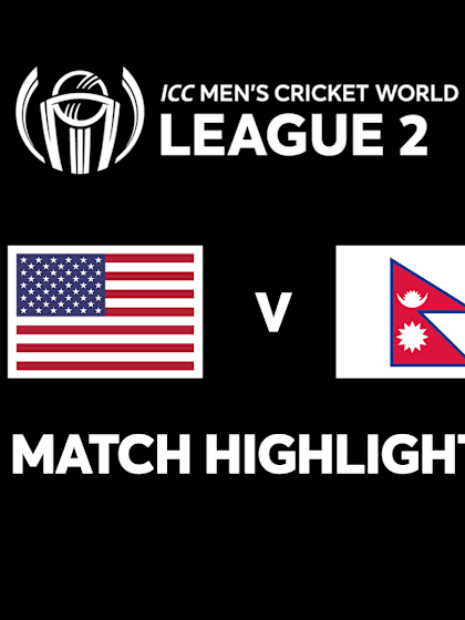 USA v Nepal | Match Highlights | ICC Men's Cricket World Cup League 2