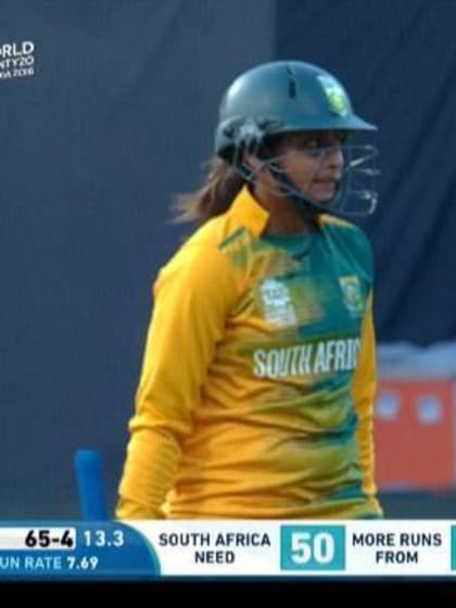 Dinesha Devnarain Wicket Fall SA V SL Video ICC Womens WT20 2016
