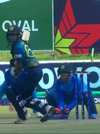 Wicket-Vishmi-Gunaratne-India-U19s-Women v Sri-Lanka-U19s-Women ICC U19W T20WC 2023