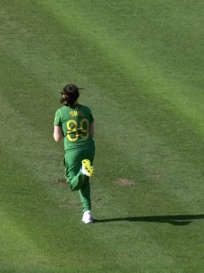 WICKET: Salma Khatun pulls a catch to Ismail