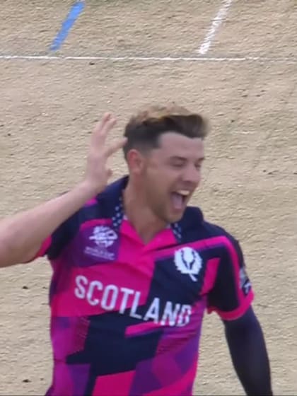 Jan Frylinck - Wicket - Namibia vs Scotland