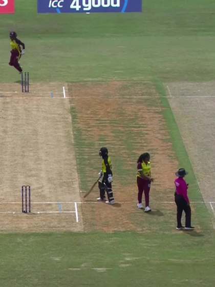 Hidayah Razali with a Batting vs West Indies Women Under-19