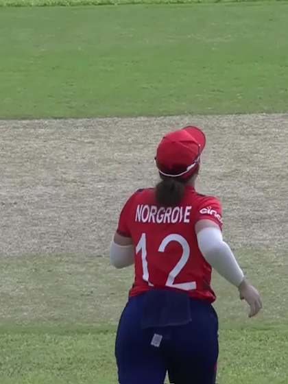 A Todd with a Batting vs England Women Under-19