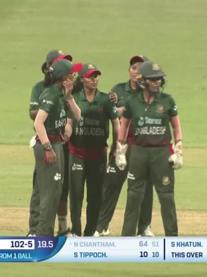 Wicket - Natthakan Chantham - Bangladesh v Thailand