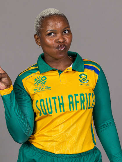 Playing shirt has special meaning for Nonkululeko Mlaba | WT20WC 2024