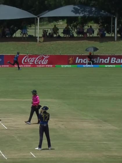 Romashan Pillay with a Four vs. Sri Lanka