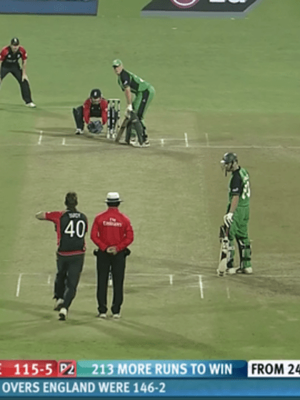 Kevin O'Brien's hits a blazing century | ENG v IRE | CWC 2011