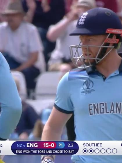 CWC19: ENG v NZ - Bairstow's first boundary