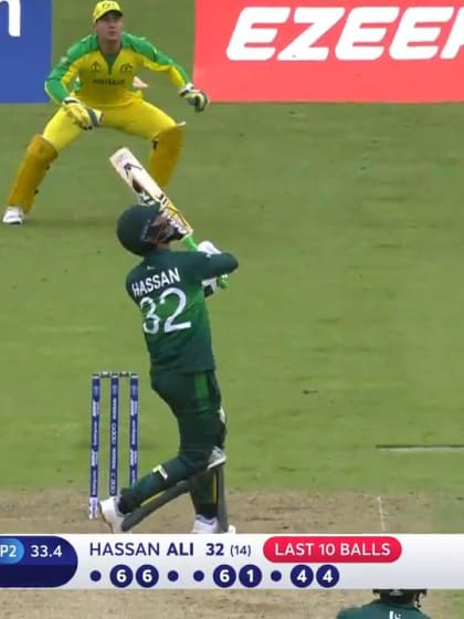 CWC 19: AUS v PAK – Hassan Ali departs for a thrilling 15-ball 32