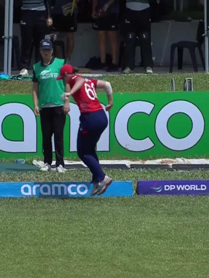 T Wakelin with a Batting vs England Women Under-19