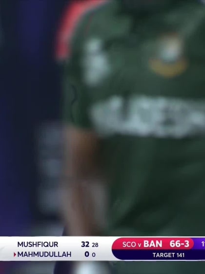 BANvSCO: Shakib Al Hasan finds Calum MacLeod in the deep