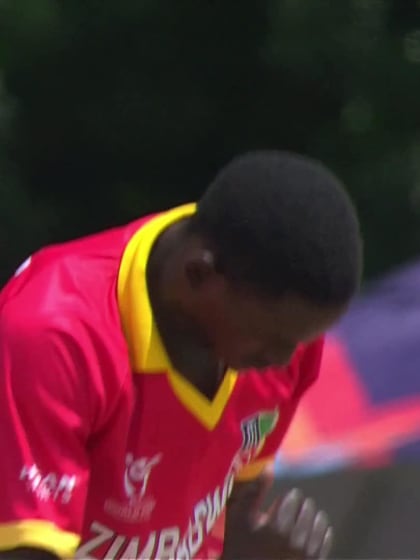 Anesu Kamuriwo with a Caught Out vs. South Africa