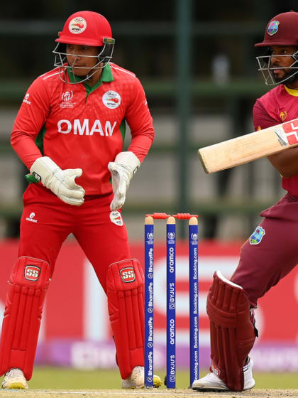 Shai Hope fifty steers West Indies to win over Oman | CWC23 Qualifier