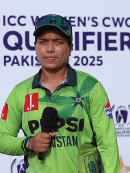 Fatima Sana post-match interview | WCWCQ 2025 | 19th April 2025