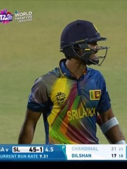 Dinesh Chandimal Wicket Fall SL V SA Video ICC WT20 2016