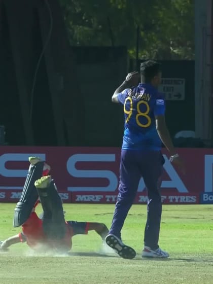 Shariz Ahmad - Wicket - Sri Lanka vs Netherlands