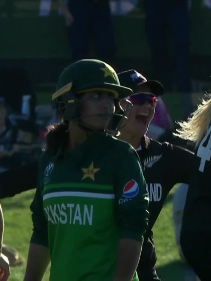 WICKET: Baig lofts an easy catch