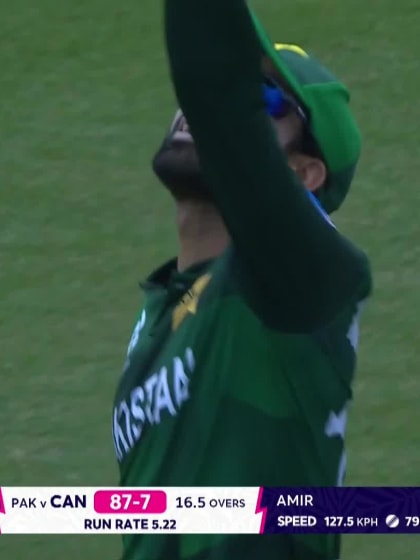 Saad Zafar - Wicket - Pakistan vs CAN