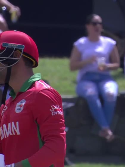 Rafiullah - Wicket - Oman vs Scotland