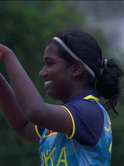 K Cassar with a Batting vs Sri Lanka Women Under-19